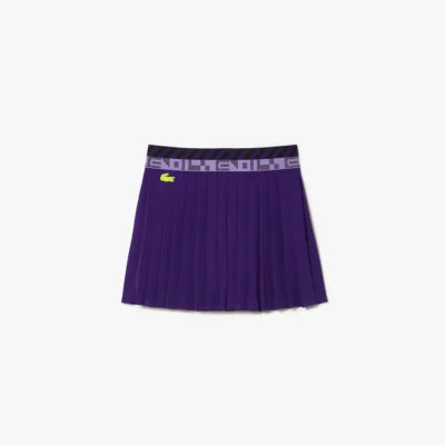 FALDA LACOSTE SPORT TENNIS PLISADA MORADO