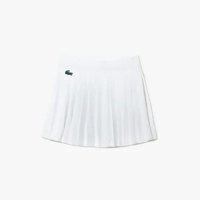 FALDA LACOSTE SPORT TENNIS PLISADA BLANCO