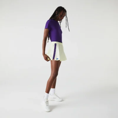 FALDA LACOSTE SPORT TENNIS CRUDO MORADO