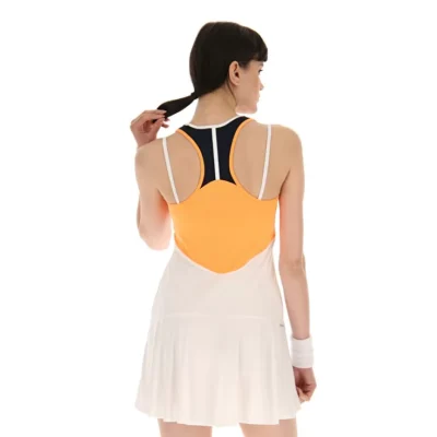 VESTIDO LOTTO TOP W IV BLANCO NARANJA