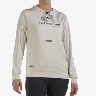 SUDADERA BULLPADEL TONAL 071 BLANCO MARFIL